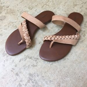 J Jill brown/tan leather Sandler’s , size 8